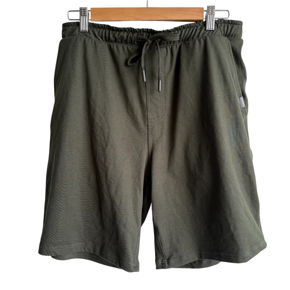 Eddie Bauer Men's Comfort Fit Lounge Shorts Sage Stretch Drawstring Active Sz M - Picture 1 of 8